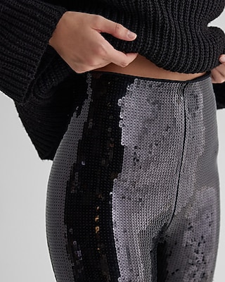 Super High Waisted Sequin Leggings - image 2