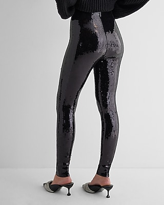 Super High Waisted Sequin Leggings - image 3