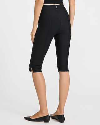 Stretch Bandage Mid Rise Capri Pant - thumbnail 7