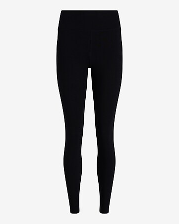 Women's Black Color Casual Leggings, Solid Color Dressy Long Fancy Dressy  Tights-Made in USA