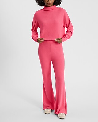 High Waisted Cozy Ribbed Pull On Flare Pant - image 2