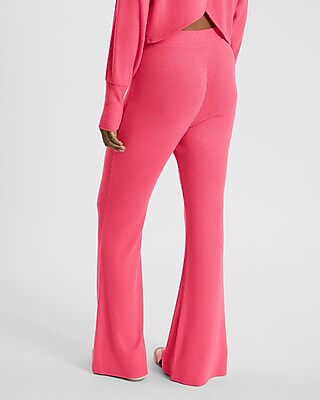 High Waisted Cozy Ribbed Pull On Flare Pant - image 3