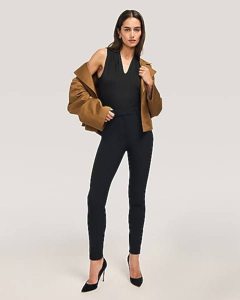 stretch dress pants for women Stretchy Women's This dressy pant is designed to support and flatter your waistline and hips while keeping its shape. Freedom Flex Slim Straight Leg