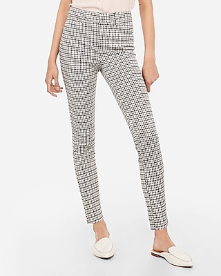 women's high waisted plaid pants