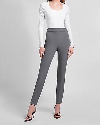 women's gray skinny pants