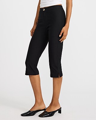 Stretch Mid Rise Capri Pant | Express