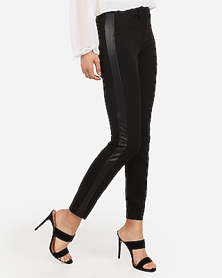 side stripe skinny pants