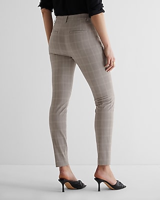 Editor High Waisted Plaid Skinny Pant