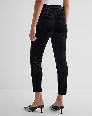 Editor High Waisted Velvet Skinny Pant