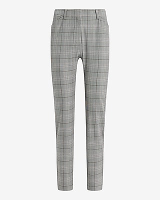 Editor Plaid High Waisted Skinny Pant