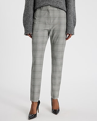 Editor Plaid High Waisted Skinny Pant