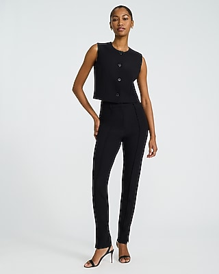Editor Studio Stretch Twill Super High Waisted Skinny Pintuck Pant