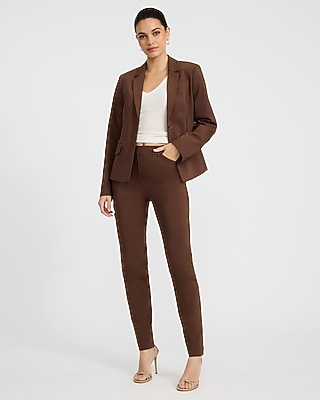 Editor Stretch Cotton High Waisted Skinny Pant