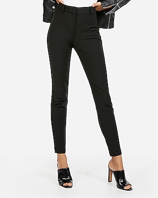 high waisted black pants skinny