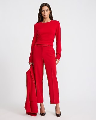 women's ankle length dress pants Rear rise Evening glamour How to find the Color:Black/Black