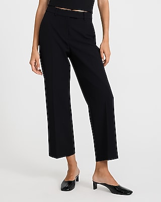 women's dress pants ankle length Color:Azure