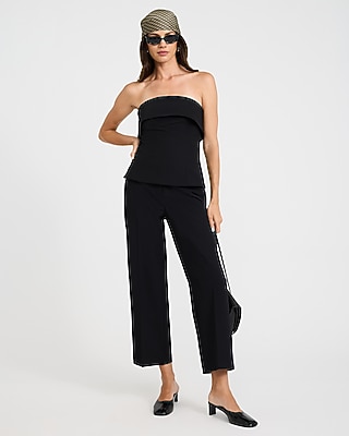 Editor High Waisted Ankle Trouser Studio Stretch Twill
