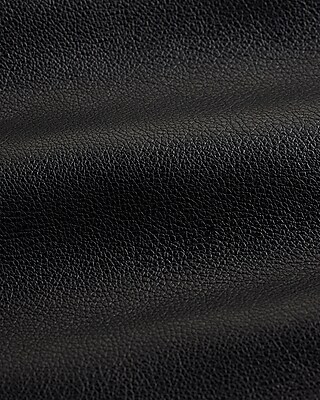 Super High Waisted Faux Leather Modern Straight Pant