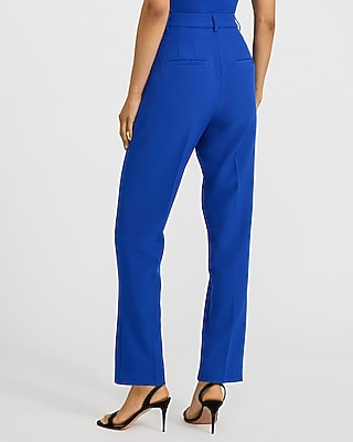 Editor Studio Stretch Twill Super High Waist Straight Ankle Pant