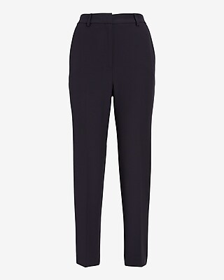 Editor Studio Stretch Twill Super High Waist Straight Ankle Pant