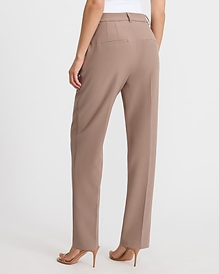 Editor Super High Waisted Straight Ankle Pant Studio Stretch Twill