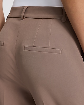Editor Super High Waisted Straight Ankle Pant Studio Stretch Twill