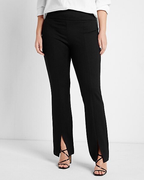Columnist High Waisted Front Vent Straight Pant | Express Columnist High Waisted Front Vent Straight Pant | Express