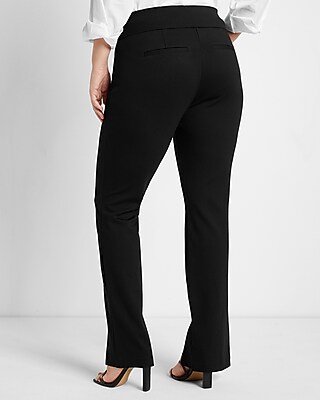 Columnist High Waisted Front Vent Straight Pant