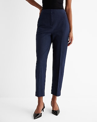 Annalise - High Waisted Paper Bag Waist Pants in Stone