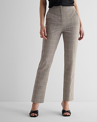 Express Editor Flare Career Dress Pants, Trousers. Herringbone