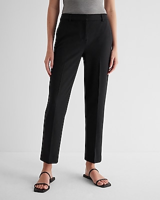 Express, Editor Mid Rise Bootcut Pant in Navy Blue