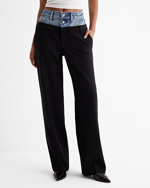 High-Rise Tapered Ankle Leg Pant With Belt