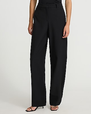 Editor Studio Stretch Twill Mid Rise Barrel Pant | Express