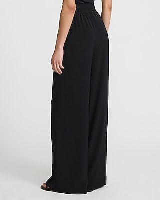 High Waisted Drawstring Pull On Pant
