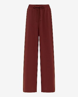 High Waisted Drawstring Pull On Pant