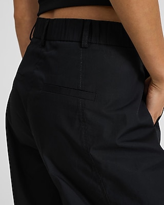 Poplin High Waisted Relaxed Barrel Pant