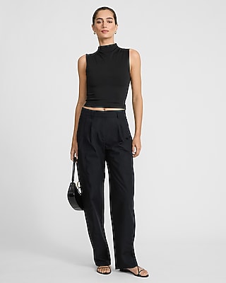 Poplin High Waisted Relaxed Barrel Pant
