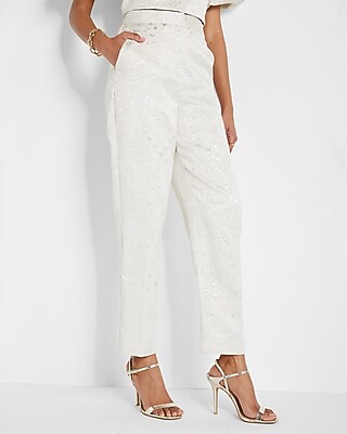 deres デレス silk denim pants 16th 白 Lily/silk denim pants – deres.online