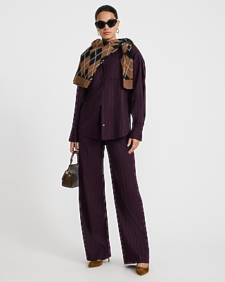 Editor Mid Rise Pinstripe Trouser