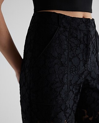 High Waisted Lace Trouser Pant