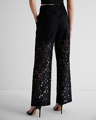 High Waisted Lace Trouser Pant