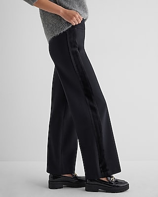 Columnist High Waisted Velvet Seamed Trouser Pant