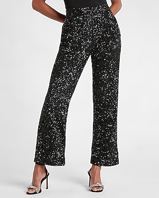 High Waisted Sequin Trouser