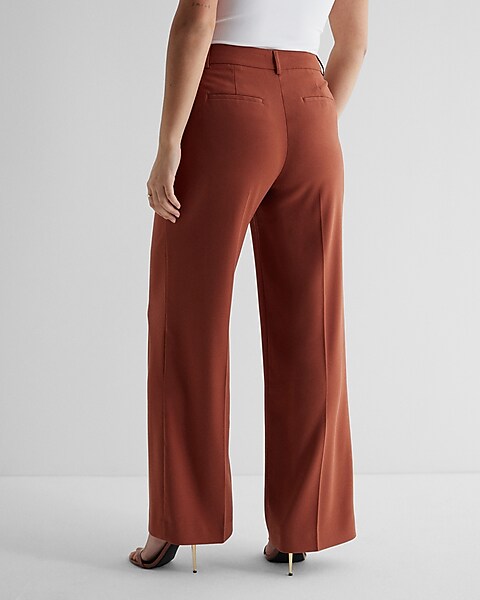 Express, Editor Mid Rise Relaxed Trouser Pant in Gum Pop