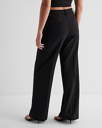 Tailored High Waisted Wide Leg Pants