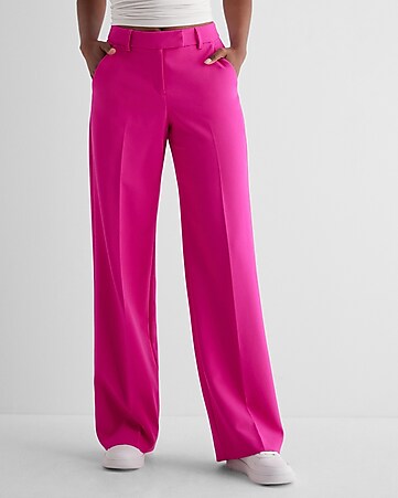 Wide Pants - Dark pink/Pattern - Ladies