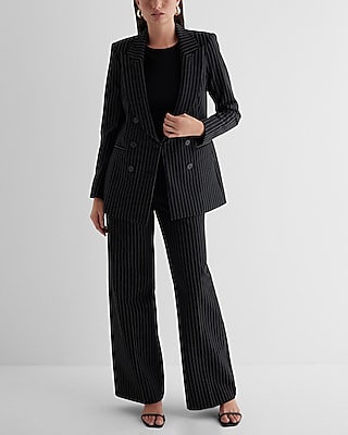 Editor Mid Rise Pinstripe Trouser Pant