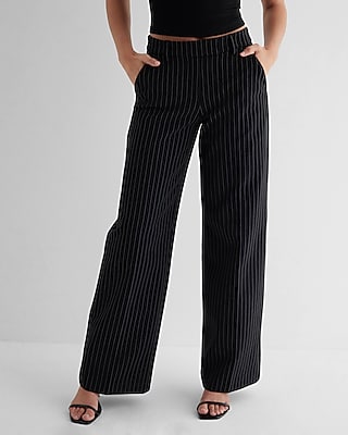 Editor Mid Rise Pinstripe Trouser Pant