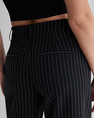 Editor Mid Rise Pinstripe Trouser Pant