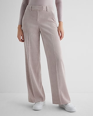 Express Editor Mid Rise Houndstooth Relaxed Trouser Pant Multi